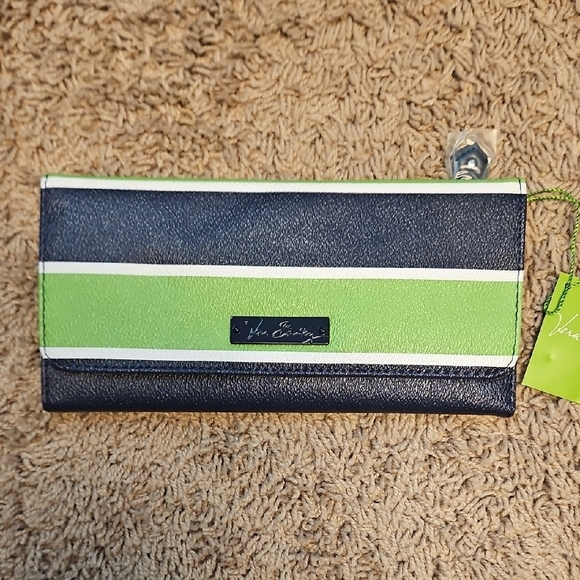 Vera Bradley Handbags - Vera Bradley Trifold Wallet In Lucky Stripe